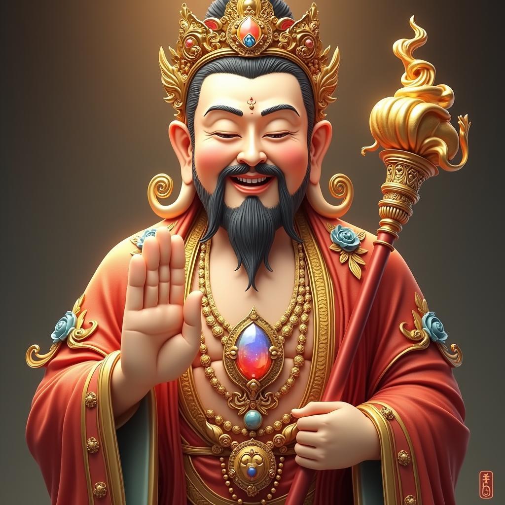 Ảnh Bồ Tát Địa Tạng Vương trang nghiêm làm hình nền điện thoại