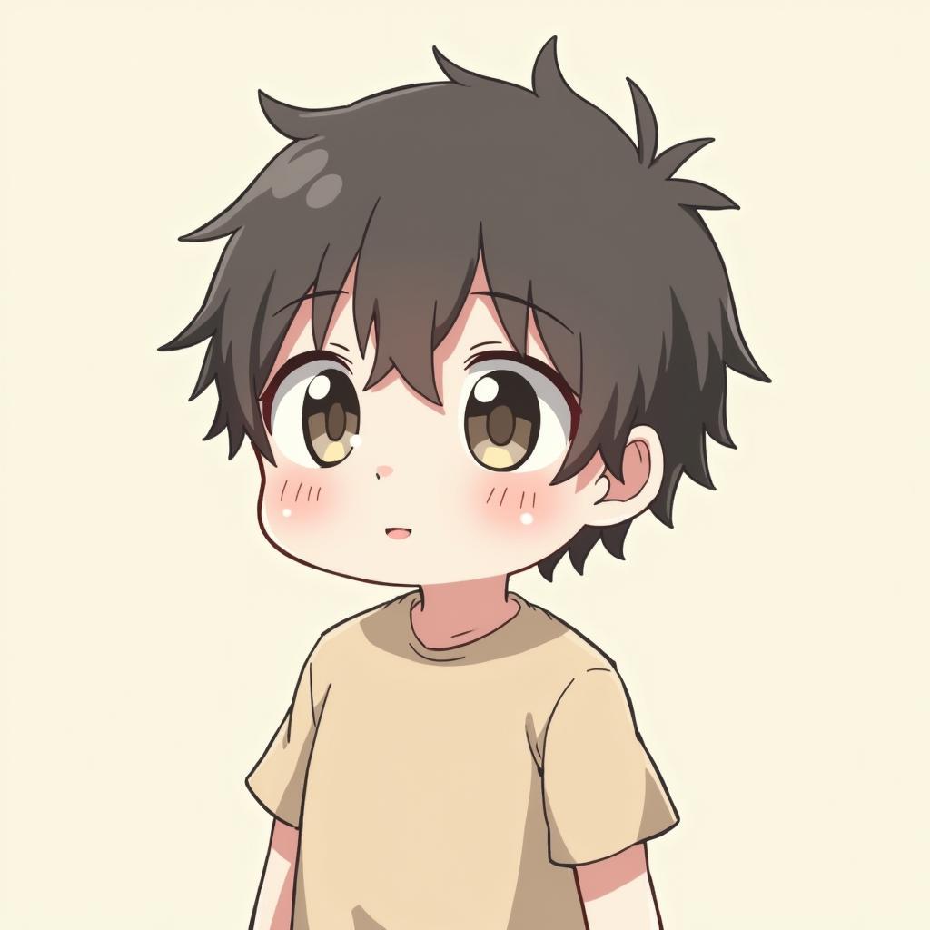 Hinh anh anime cute nam dang do mat nguong ngung