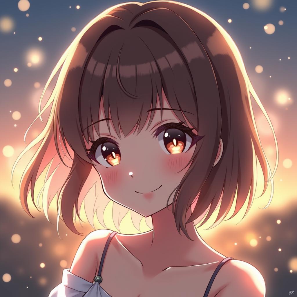Hinh anh anime nu quyen ru voi doi mat to lap lanh va bieu cam loi cuon