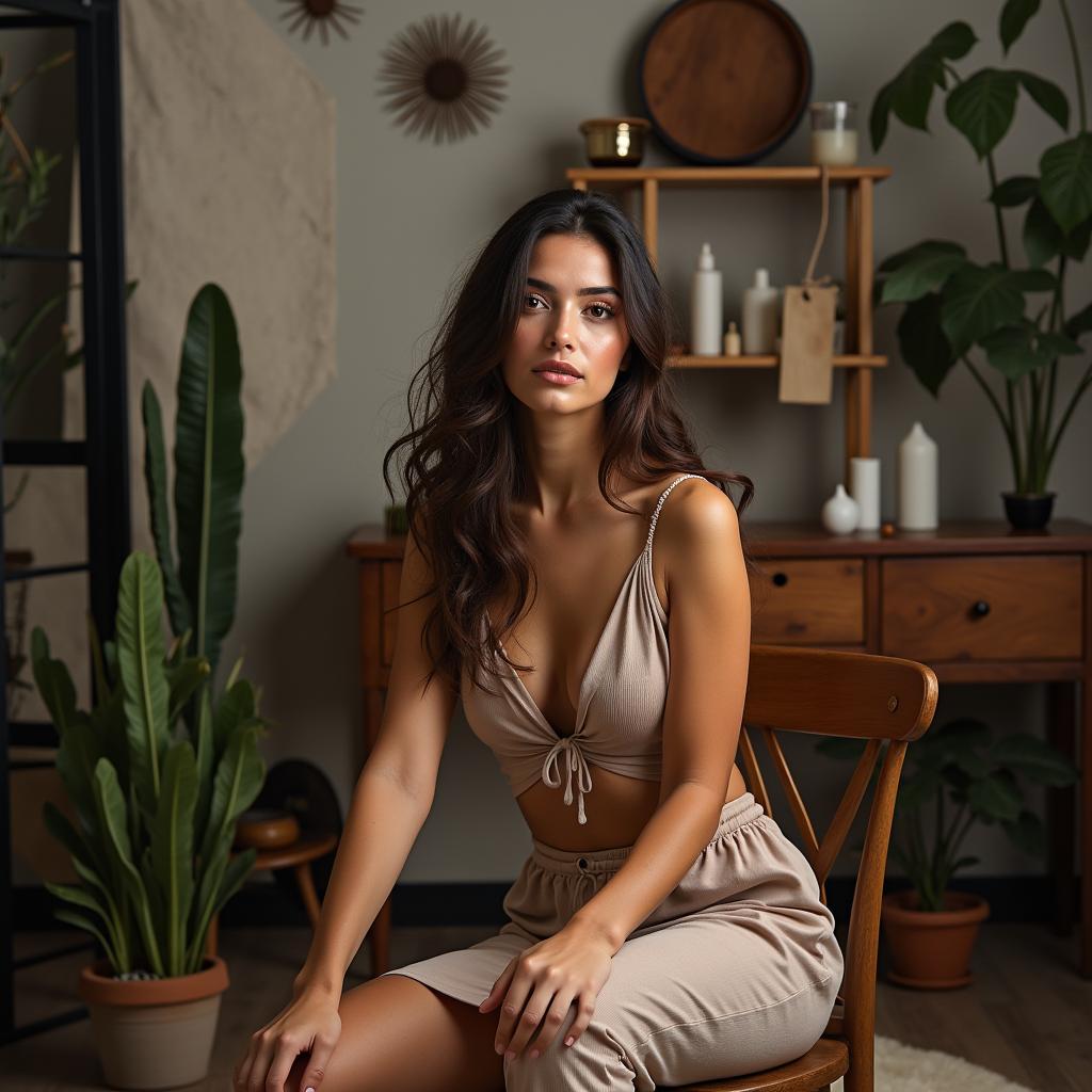 Ảnh gái sexy đẹp phong cách studio sáng tạo, bố cục ấn tượng, ảnh HD