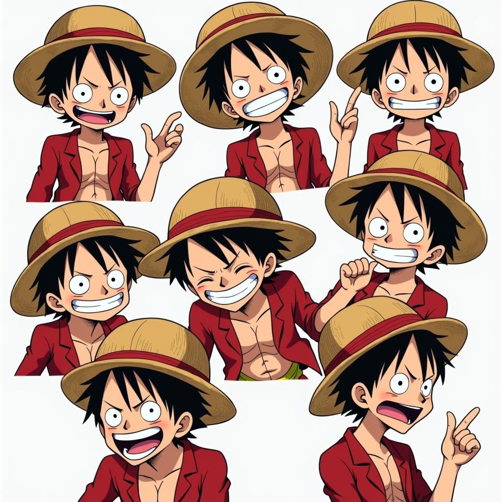 Những hình ảnh Luffy hài hước với biểu cảm khuôn mặt "khó đỡ"