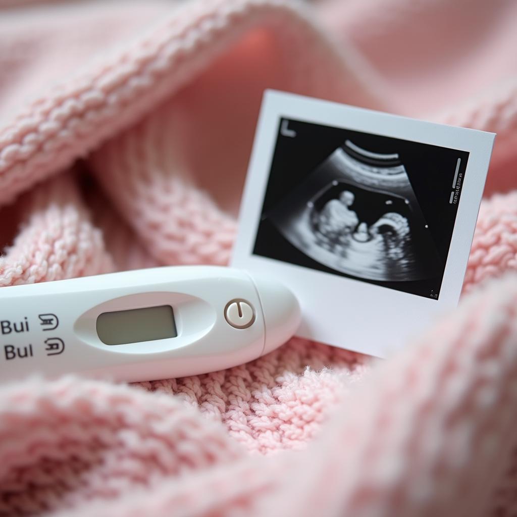 Que thử thai 2 vạch và ảnh siêu âm con yêu, khoảnh khắc đáng nhớ của bố mẹ