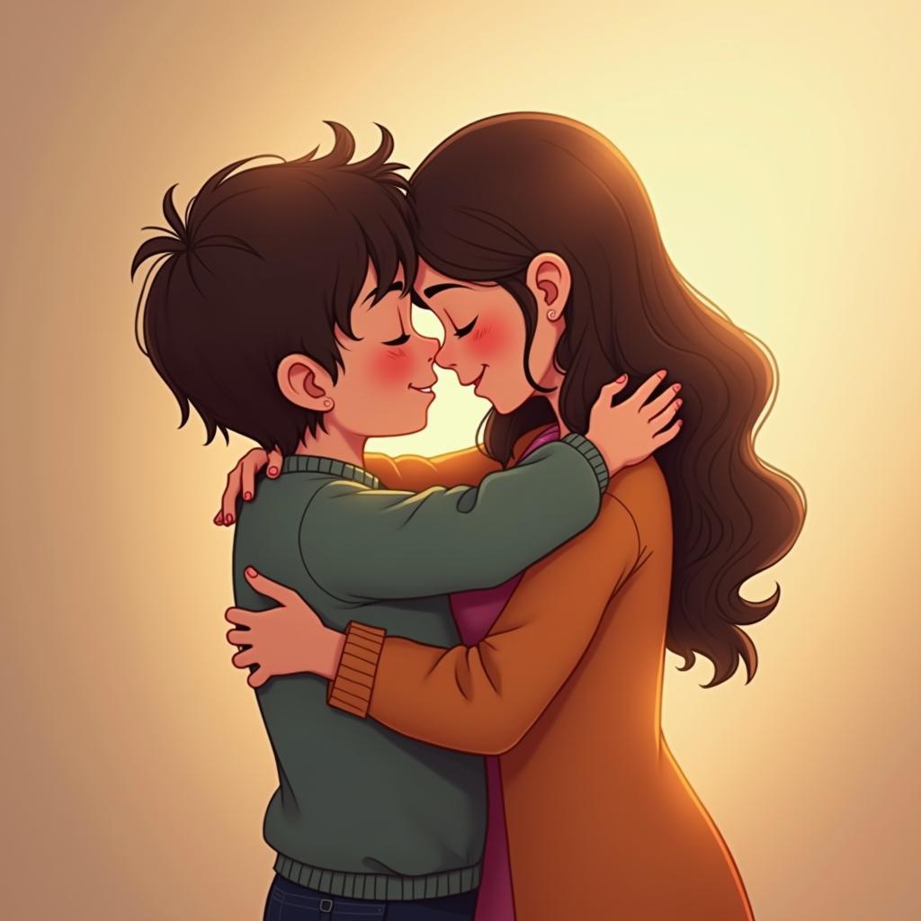 Hình ảnh đẹp cute couple nam nữ ôm nhau tình cảm